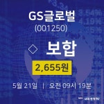 GS글로벌주식종목검색  21일  현재 2655원