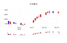 증권주식 신성통상 주가 25일  현재 1070원 