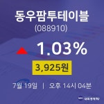 동우팜투테이블종목검색  19일  현재 3925원
