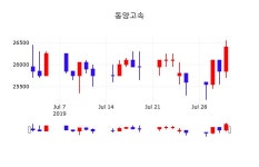 8월 2일 동양고속 시세보기 26100원  -1.14%