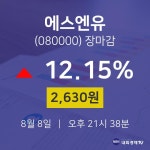 에스앤에스넥스트핀테크조합 | [인기주분석 종목정보] 8일 에스엔유 마감증시 2630원...