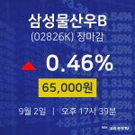 [특징주분석 매매동향] 9월 2일 삼성물산우B 65000원으로 장 마감