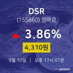 지디에스정보기술주 | [인기주분석 주가정보] 9월 10일 DSR 4310원으로 장 마감