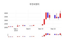 우진비앤지주식현황  27일  현재 4080원
