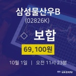주식종목검색 삼성물산우B 주가 1일  현재 69100원