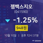 주식추천주 젬백스지오 주가 10일  현재 948원