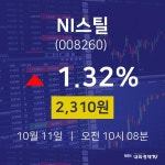 투자주식 NI스틸 주가 11일  현재 2310원