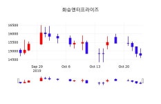 주식종목검색 화승엔터프라이즈 주가 25일  현재 14550원