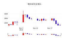 증권매매 메타바이오메드 주가 25일  현재 2630원
