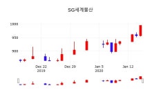 배당주식 SG세계물산 주가 16일  현재 995원