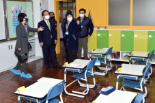김석준 교육감, 5일 사상구 초등학교 신학기 학사운영 상황 점검