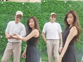 이지훈, 신부 아야네와 끼부리기 대결 