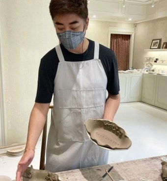 서효림, 남편 정명호와 도자기 수업…그릇까지 직접 만드는 다정함
