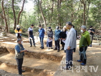 경북 상주 이부곡토성 유적 발굴 현장 일반인 공개