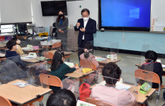 김석준 교육감 7일, 신학기 사하구지역 학교 학사운영 및 방역상황 점검 방문