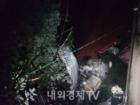 전북 진안 익산장수고속도로서 25톤 트레일러 추락....