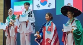 성주여자중학교 김가람,  사라예보 2023 세계유소년태권도선수권대회 금메달 획득