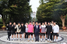 최춘식 의원, 추석 연휴 첫날 운동하는 포천 청년들 응원