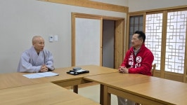 국민의힘 신성범 후보, 해인사 주지 혜일스님 예방