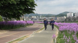 영천시, 육군3사관학교 간부 생도... 조깅데이 첫 출발