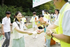 전북 완주 경천면 신흥계곡 위한 작은 실천 하얀우산 프로젝트 진행