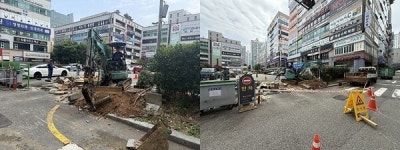 부산시설공단, 상업 밀집 공영주차장 출구 추가 조성…시민편의 도모