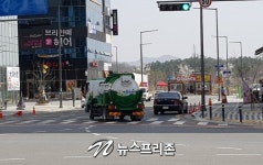 경북도청 신도시 중심상업지구 진입로 차선 엉망, 사고예방 대책 필요