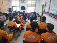 김홍찬 진주소방서장 빈틈없는 현장활동 주문