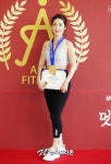 [포토] 김미선, 아시아 피트니스 콘테스트 필라테스 종목 1위 수상