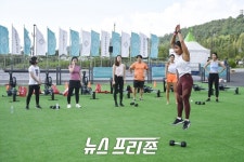 [포토] 위은진의 크로스핏 & 에고 플로우(원더러스트 코리아 2019)