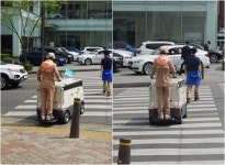 한국야쿠르트 전동카드 결국 사고 쳤다
