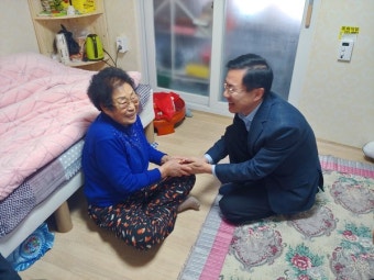 윤영덕 예비후보, 일제 강제징용 피해자 양금덕 할머니에게 명예회복 약속