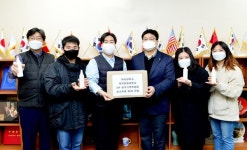 백석대ㆍ백석문화대 기독교동아리, 외국인 유학생에 손소독제 90개 전달