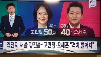 [총선, D-7] 여, 야 격전지 서울·공주·충청권역을 살펴보니..