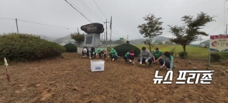 괴산군, 감물면 오성리 19번 국도 주변 경관 가꾸기 앞장