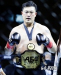 [NF포토] AFC 명현만, 입식 헤비급 챔피언