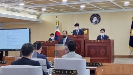 [NF포토]아산시의회 심상복 의원 민간기업 참여 투명, 공정하도록 행정 조치하라