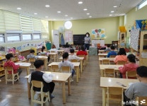 [NF포토] 코로나19 속에 열린 유아수놀이 주산 암산 경기대회