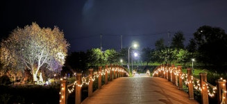 용인시, 경안천 산책로 유채길에 조형물‧야간조명 설치