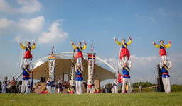 시흥월미농악을 산청 남사예담촌서 만난다