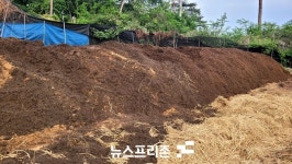 전북 임실군 돼지농장 분뇨 슬러지 불법 반출 현장 적발
