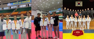 대전 오정중학교 전국태권도대회서 금은동 메달 쾌거