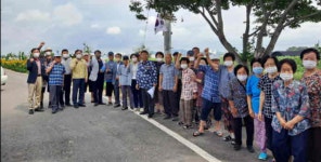 안성시 미양면 진촌리 무궁화·태극기길 조성