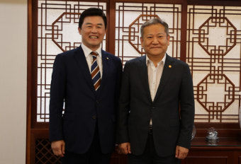 윤영석 의원, 행안부장관 만나 양산시 재해예방 예산 지원 요청