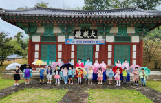 [포토] 유치원생들의 추석맞이 순창향교 전통놀이