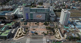 평택역 복합문화광장 조성 위한  아케이드 상가 해체공사 완료