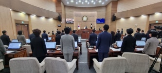 [포토]충남 천안시의회 제255회 개회식 2022년 마지막 회기