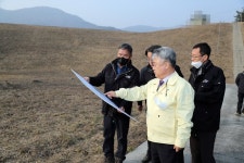 진해구 웅동 수원지 벚꽃단지 개방사업 대상지 현장점검