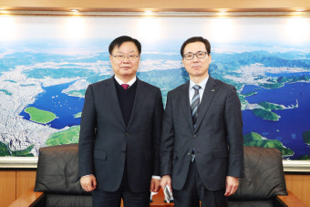 홍남표 창원특례시장, LH 경남지역본부 신임 본부장 접견