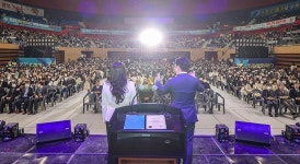 영남대, 경산실내체육관서 2023학년도 입학식 및 환영회 개최